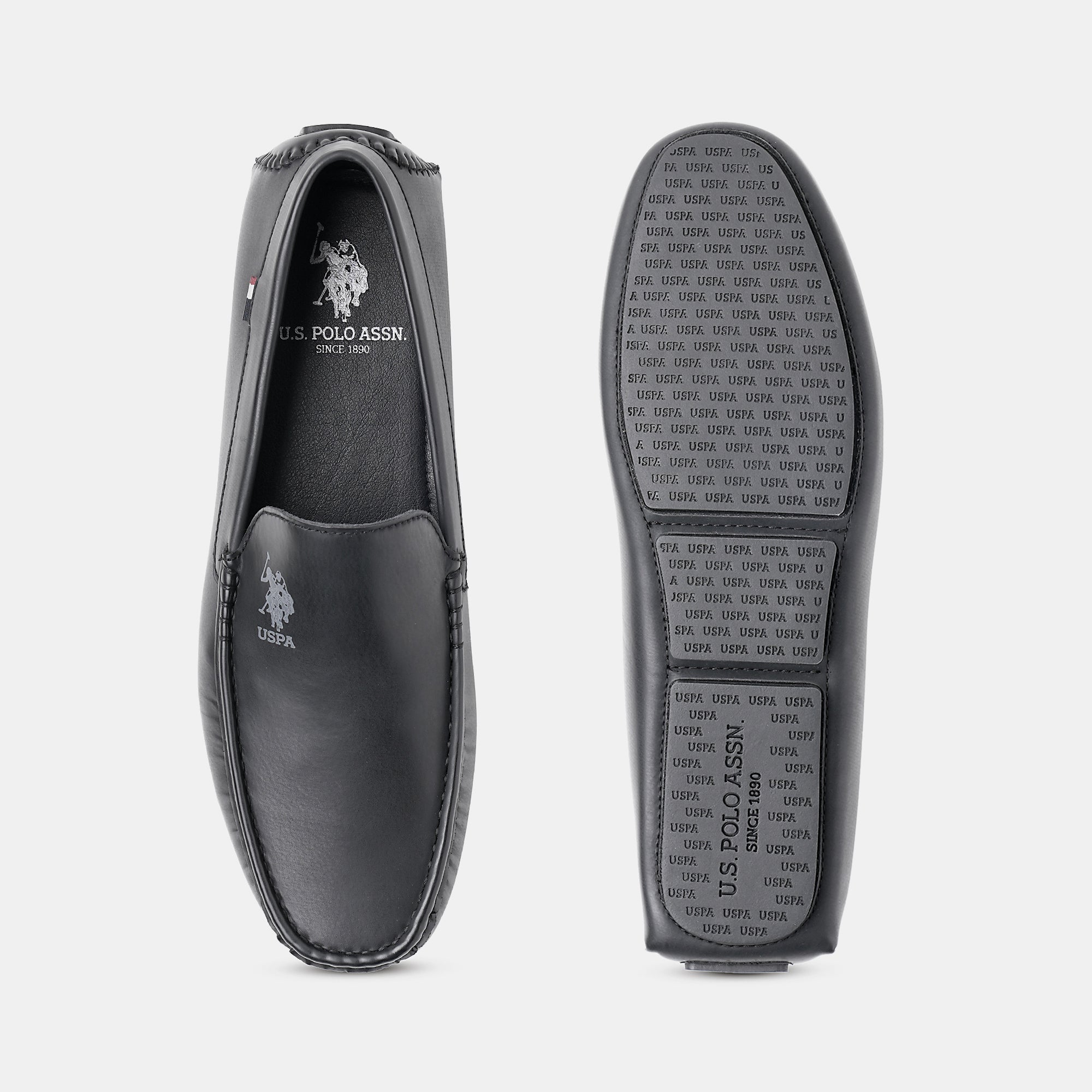 Men Aaron 6.0 Loafers Black - U.S. Polo Assn. India | Large