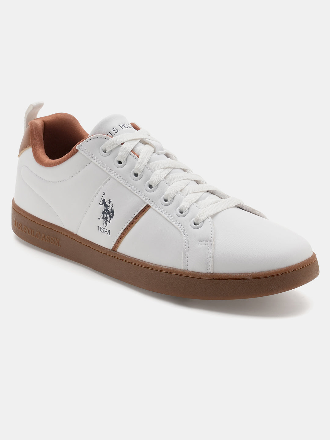 Men Dorim 2.0 Solid Sneakers Off White - U.S. Polo Assn. India | Large