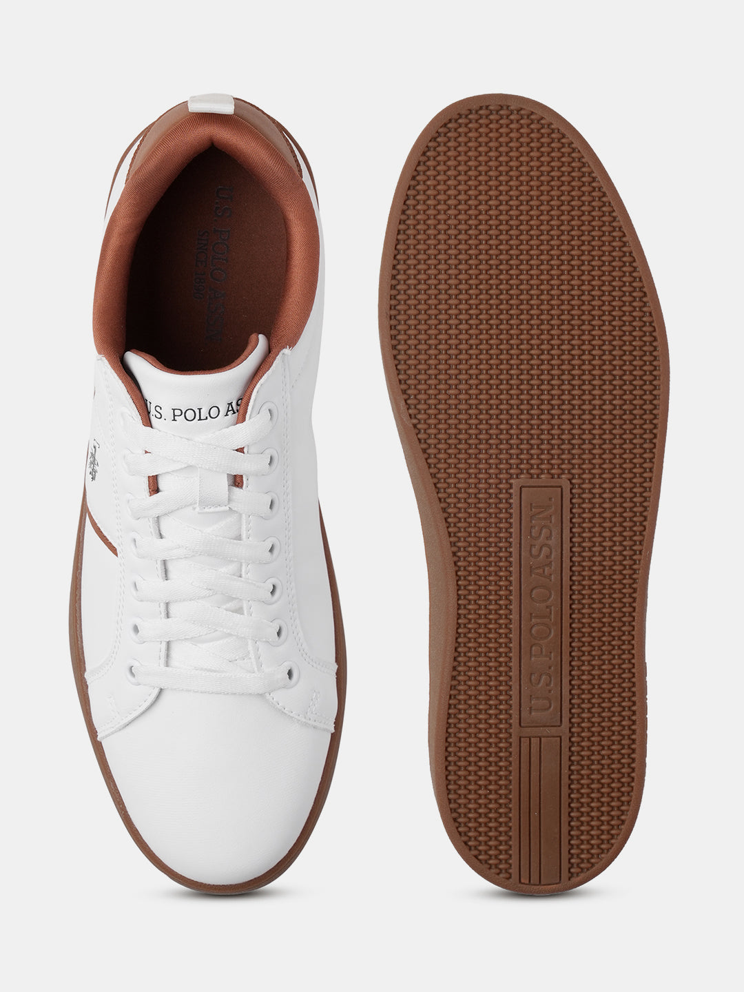 Men Dorim 2.0 Solid Sneakers Off White - U.S. Polo Assn. India | Large
