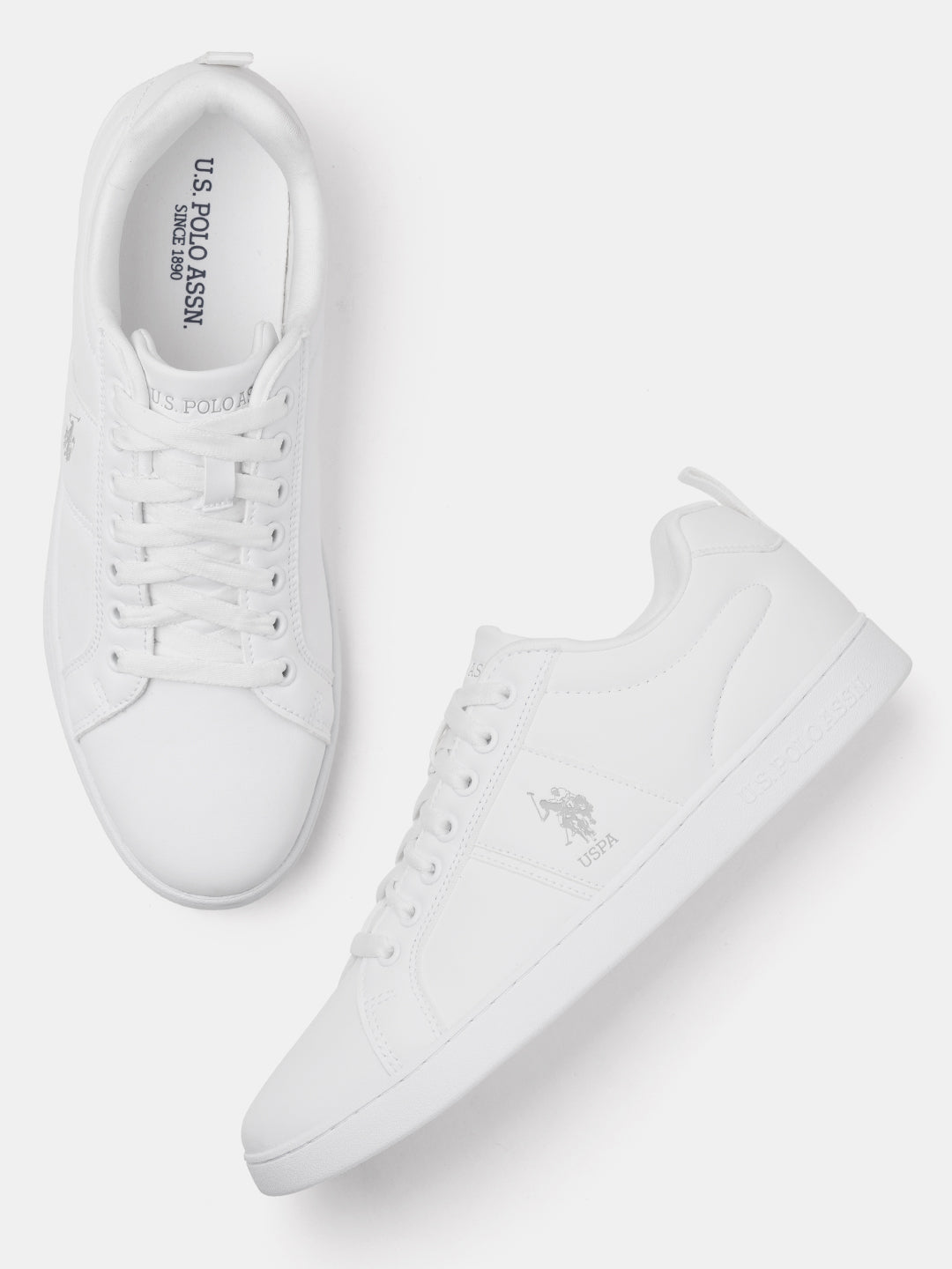Men Dorim 2.0 Solid Sneakers White - U.S. Polo Assn. India | Large