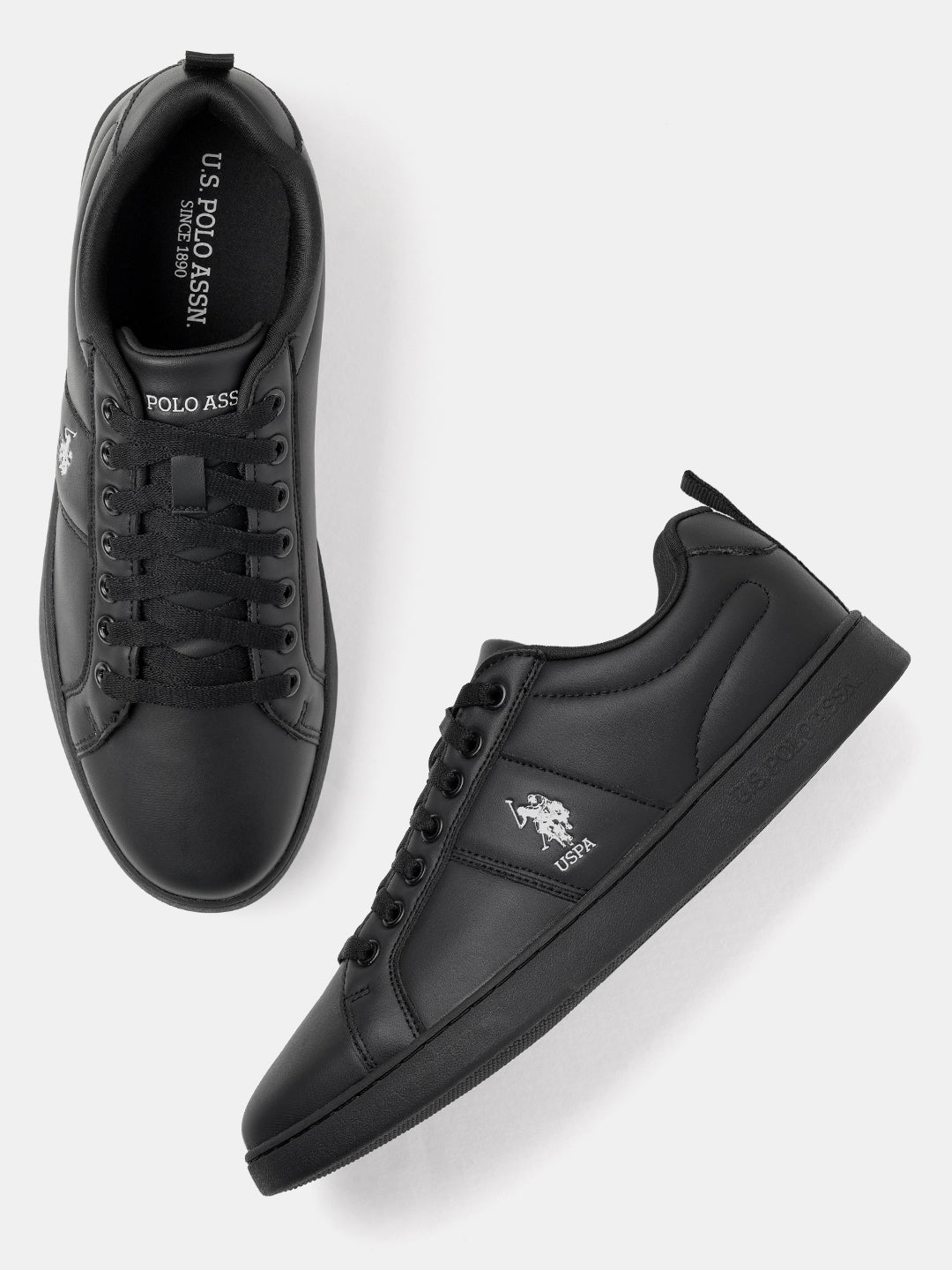 Men Dorim 2.0 Solid Sneakers Black - U.S. Polo Assn. India | Large