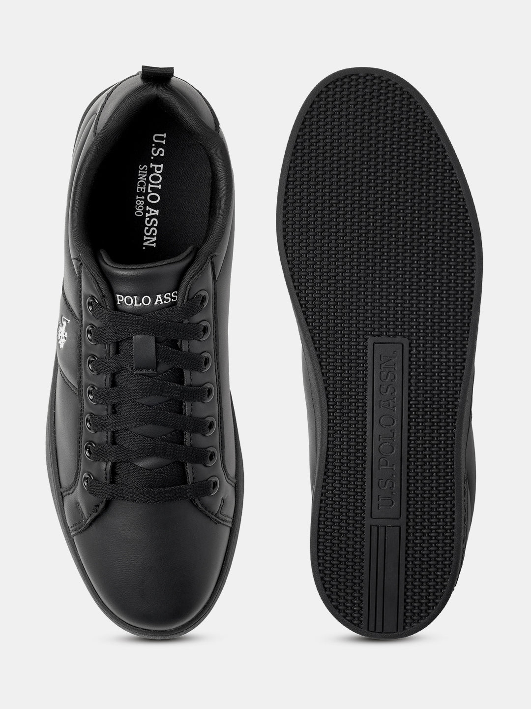Men Dorim 2.0 Solid Sneakers Black - U.S. Polo Assn. India | Large