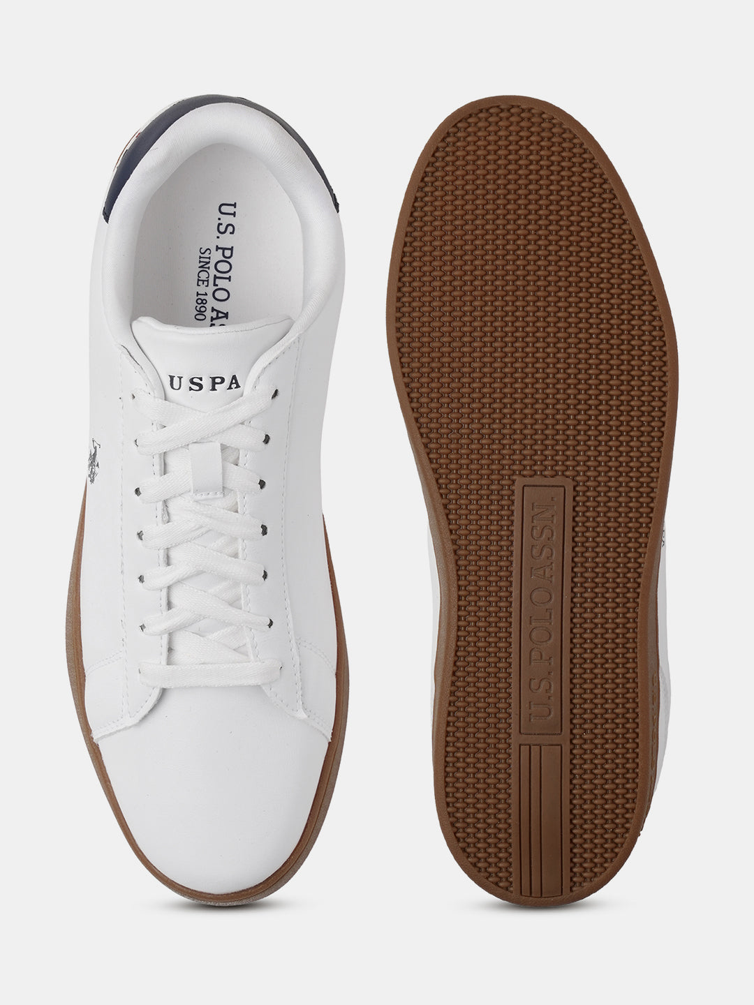 Men Solid Rheede 2.0 Sneakers White - U.S. Polo Assn. India | Large