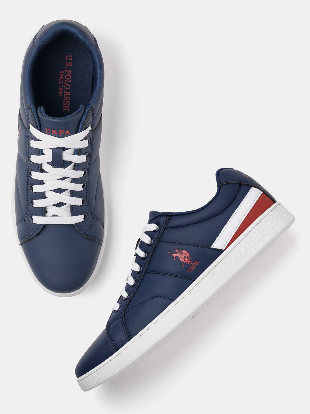 Men Vince 2.0 Round Toe Sneakers Navy - U.S. Polo Assn. India | Large