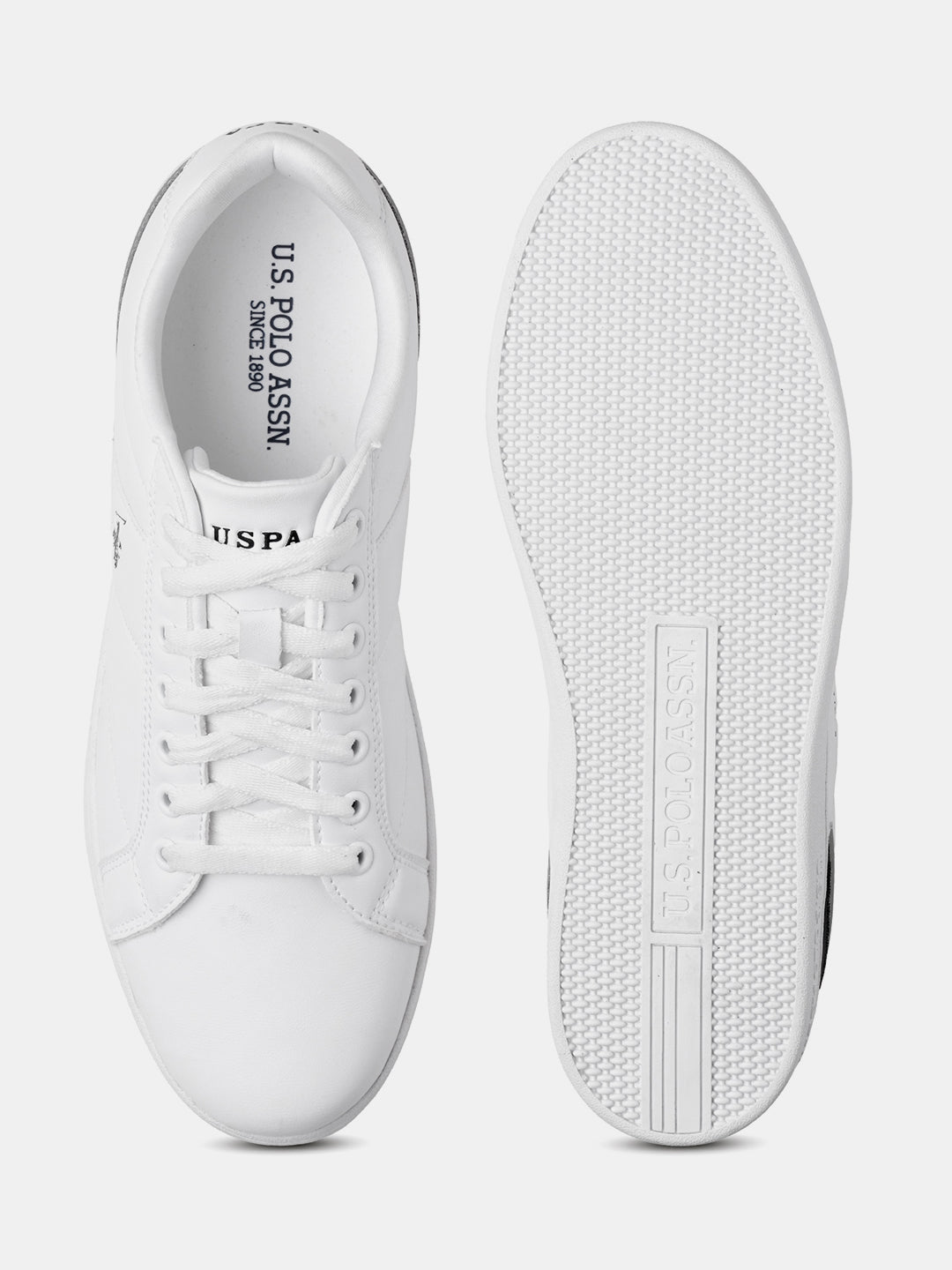 Men Vince 2.0 Round Toe Sneakers White - U.S. Polo Assn. India | Large