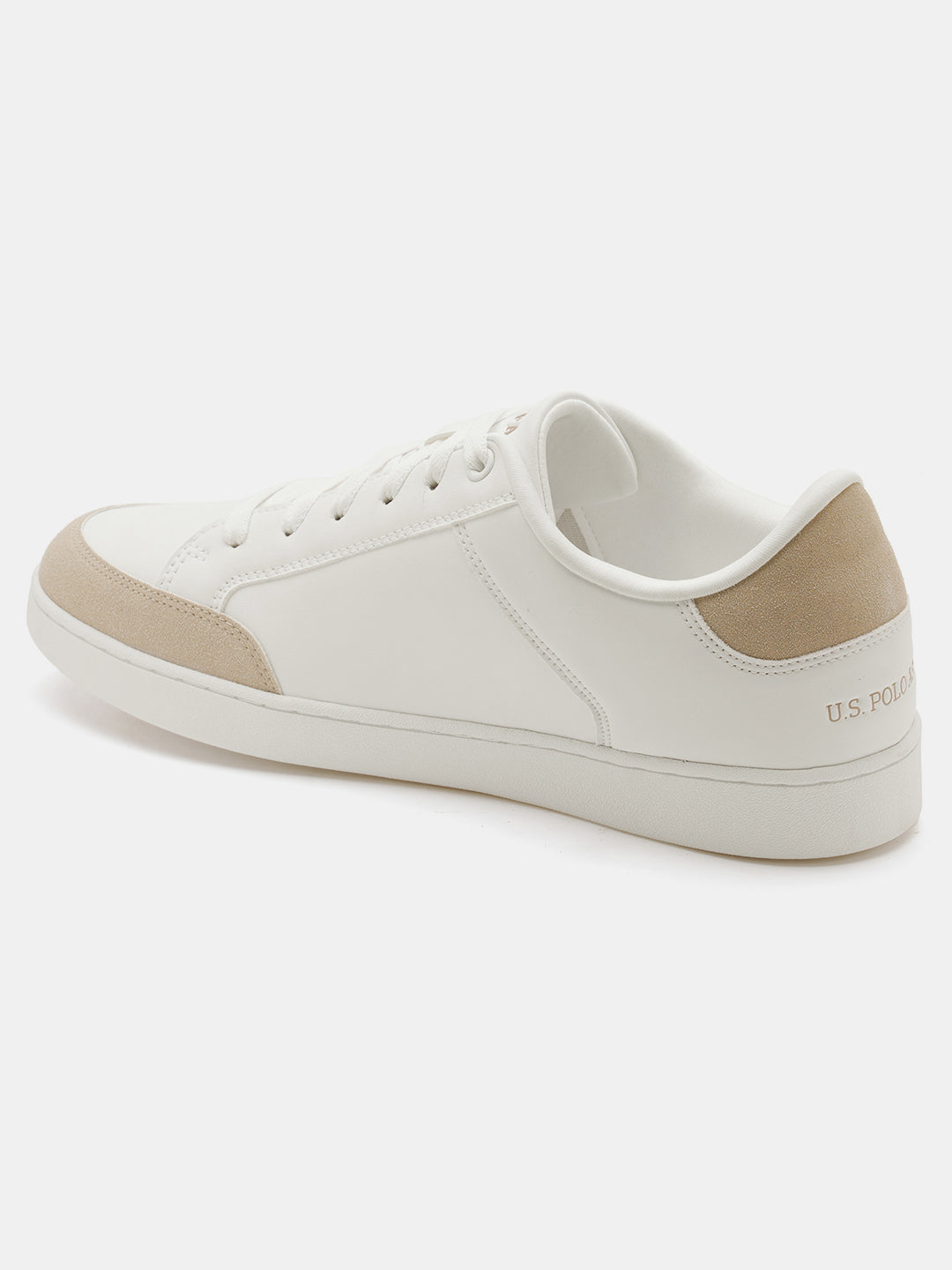 Men Vancer 2.0 Colourblocked Sneakers Off White - U.S. Polo Assn. India | Large