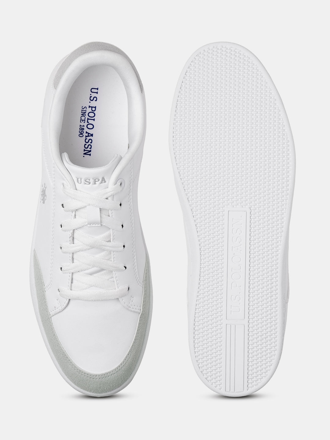 Men Vancer 2.0 Colourblocked Sneakers White - U.S. Polo Assn. India | Large