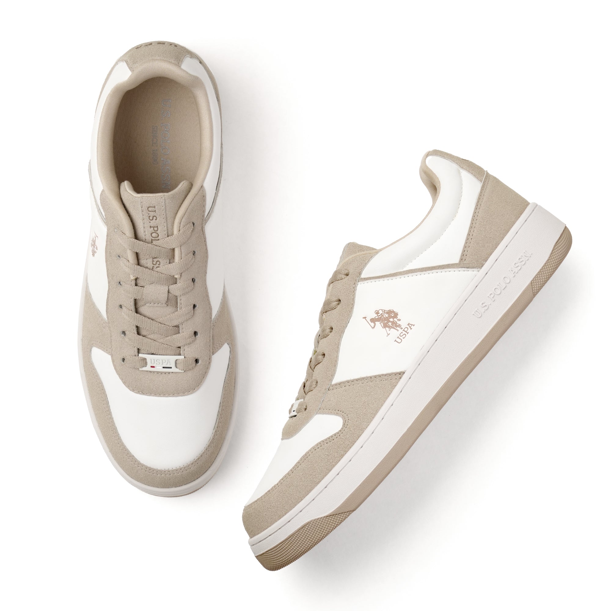 Men Joan 2.0 Colourblocked Sneakers Beige - U.S. Polo Assn. India | Large
