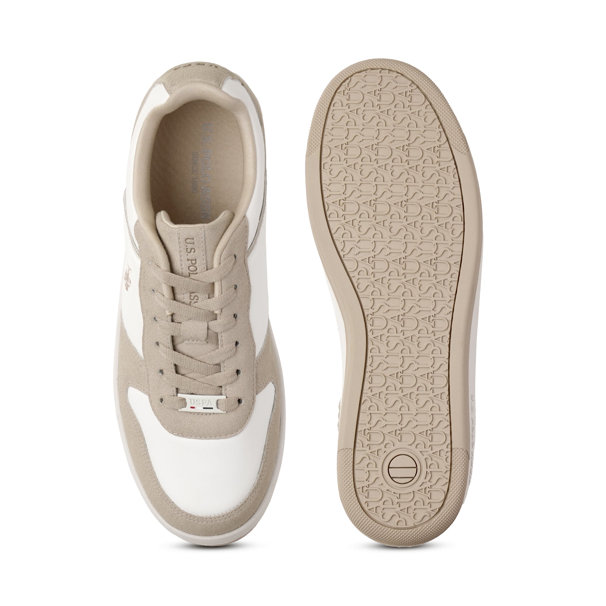 Men Joan 2.0 Colourblocked Sneakers Beige - U.S. Polo Assn. India | Large