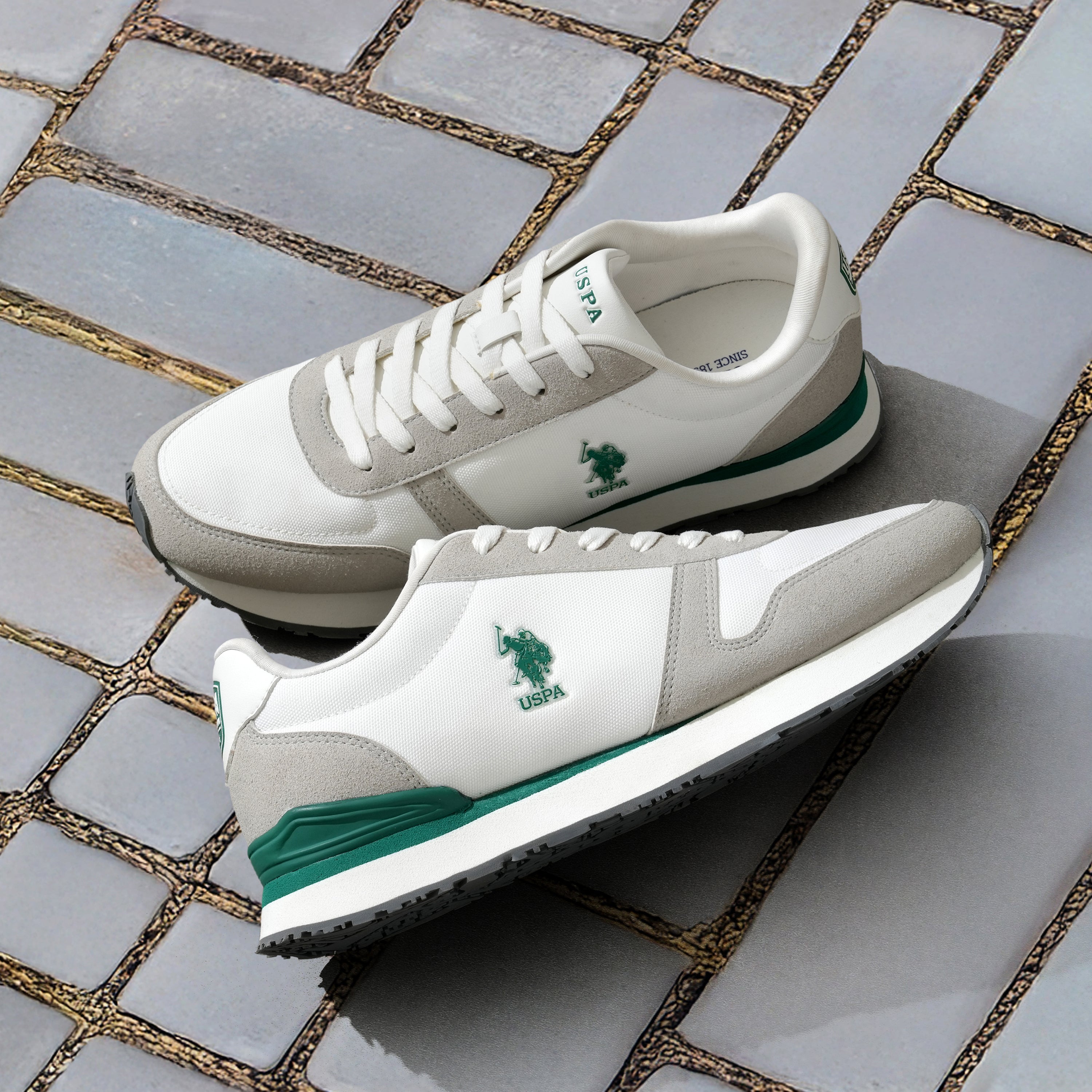 Men Tregon 2.0 Colourblocked Sneakers White - U.S. Polo Assn. India | Large