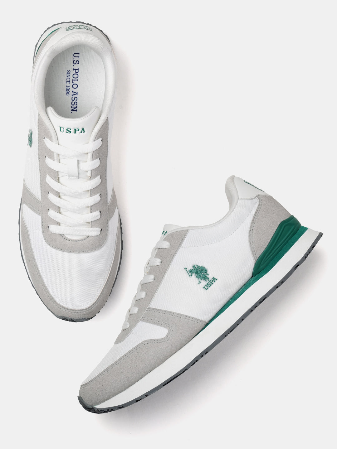 Men Tregon 2.0 Colourblocked Sneakers White - U.S. Polo Assn. India | Large