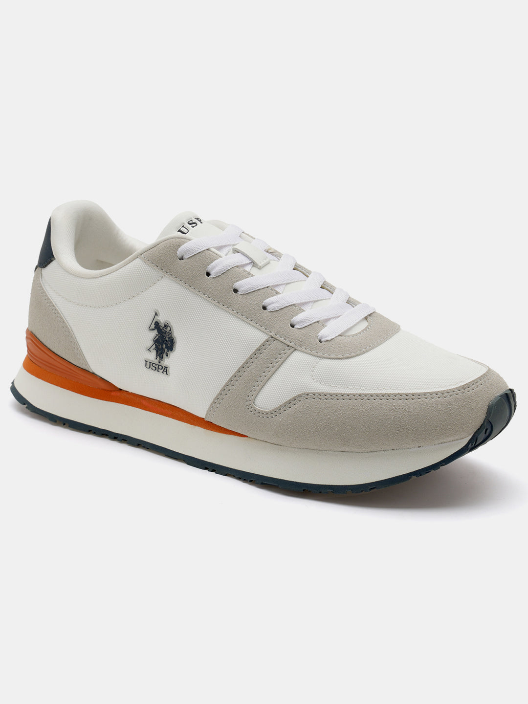 Men Tregon 2.0 Colourblocked Sneakers Off White - U.S. Polo Assn. India | Large