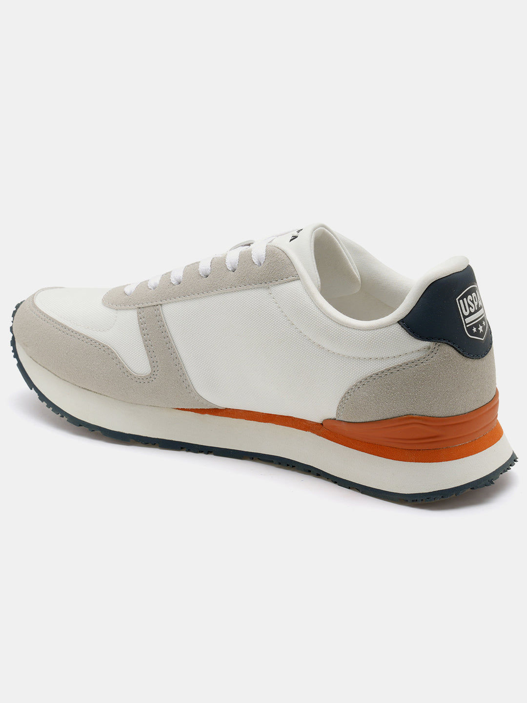 Men Tregon 2.0 Colourblocked Sneakers Off White - U.S. Polo Assn. India | Large