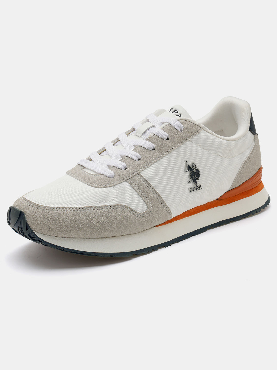 Men Tregon 2.0 Colourblocked Sneakers Off White - U.S. Polo Assn. India | Large
