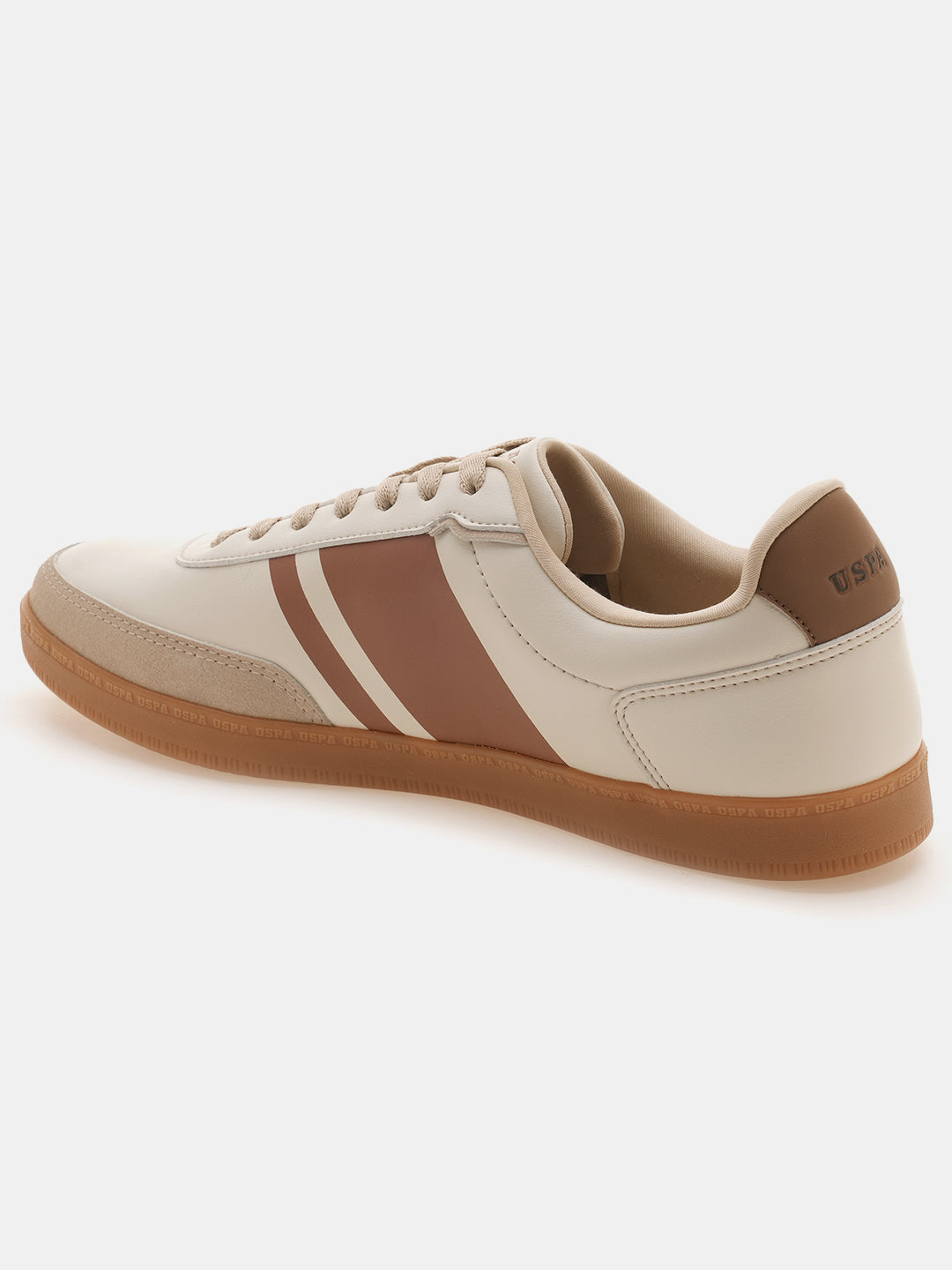 Men Hilton 2.0 Colourblocked Sneakers Beige - U.S. Polo Assn. India | Large