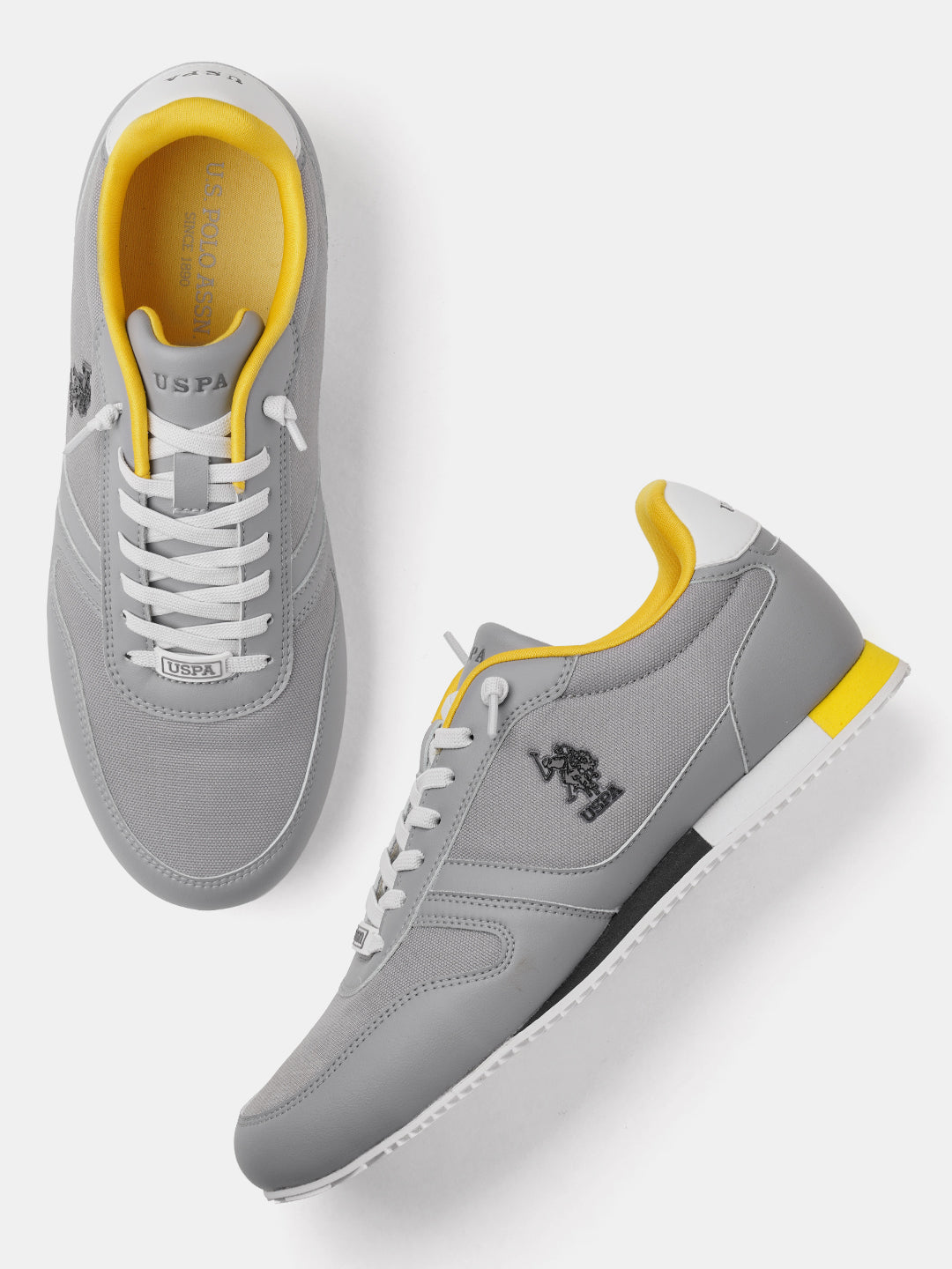Clemt 4.0 Colourblocked Sneakers Grey - U.S. Polo Assn. India | Large