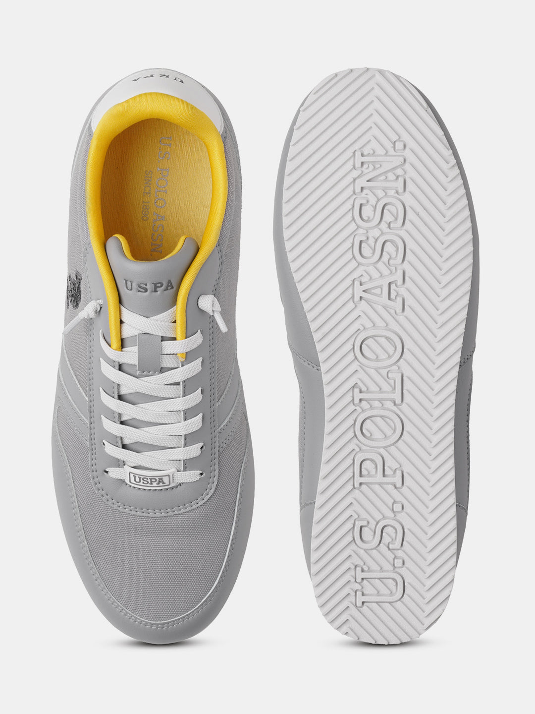 Clemt 4.0 Colourblocked Sneakers Grey - U.S. Polo Assn. India | Large