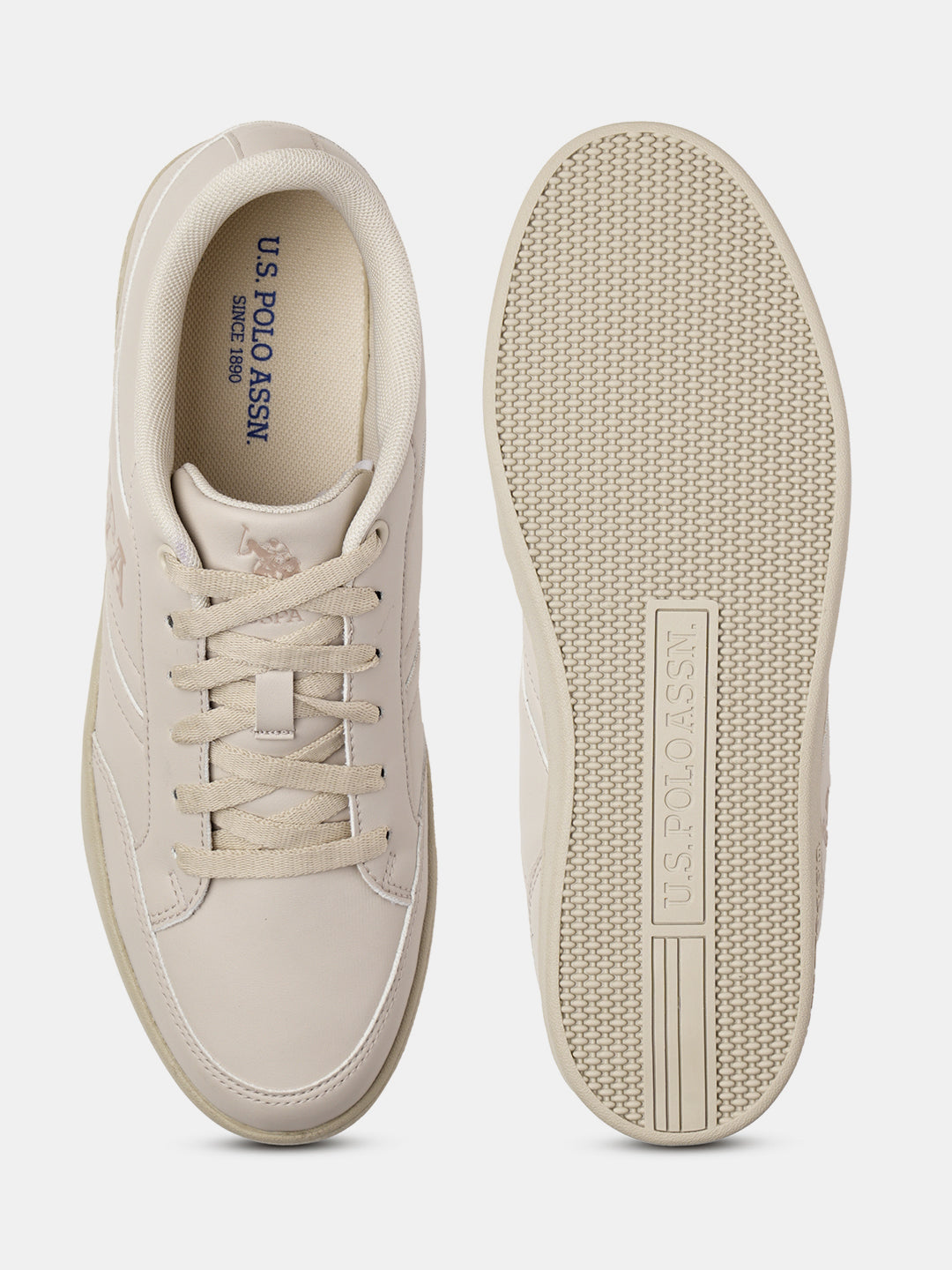 Men Gala 2.0 Solid Sneakers Beige - U.S. Polo Assn. India | Large