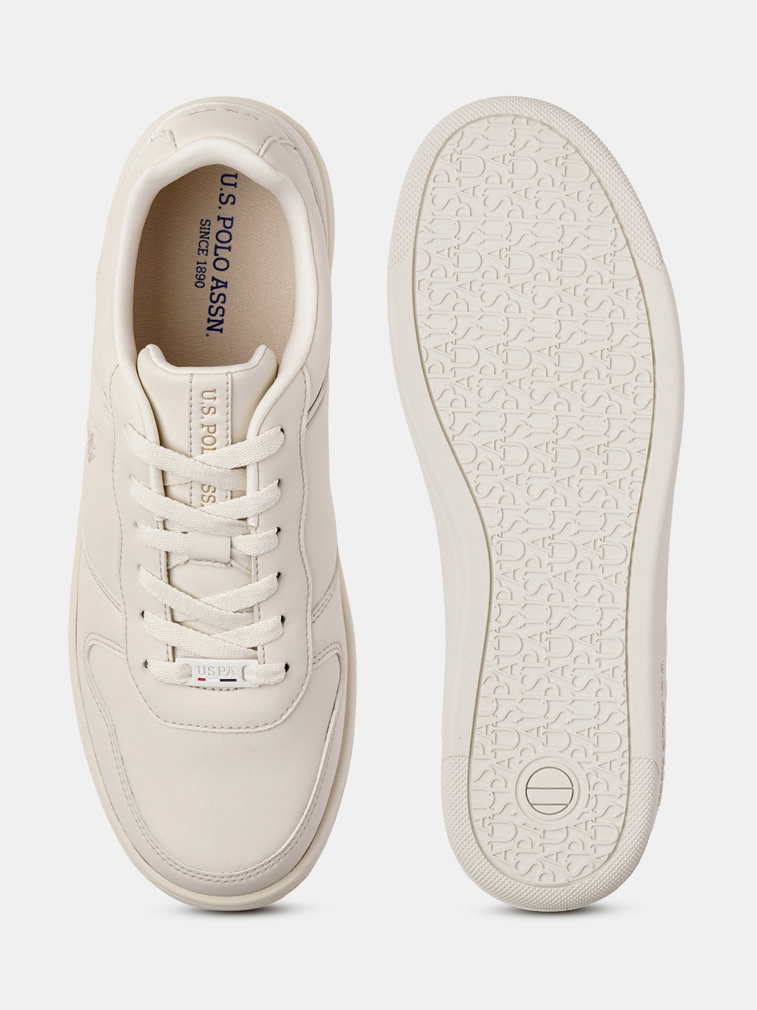 Men Joan 2.0 Solid Sneakers Cream - U.S. Polo Assn. India | Large
