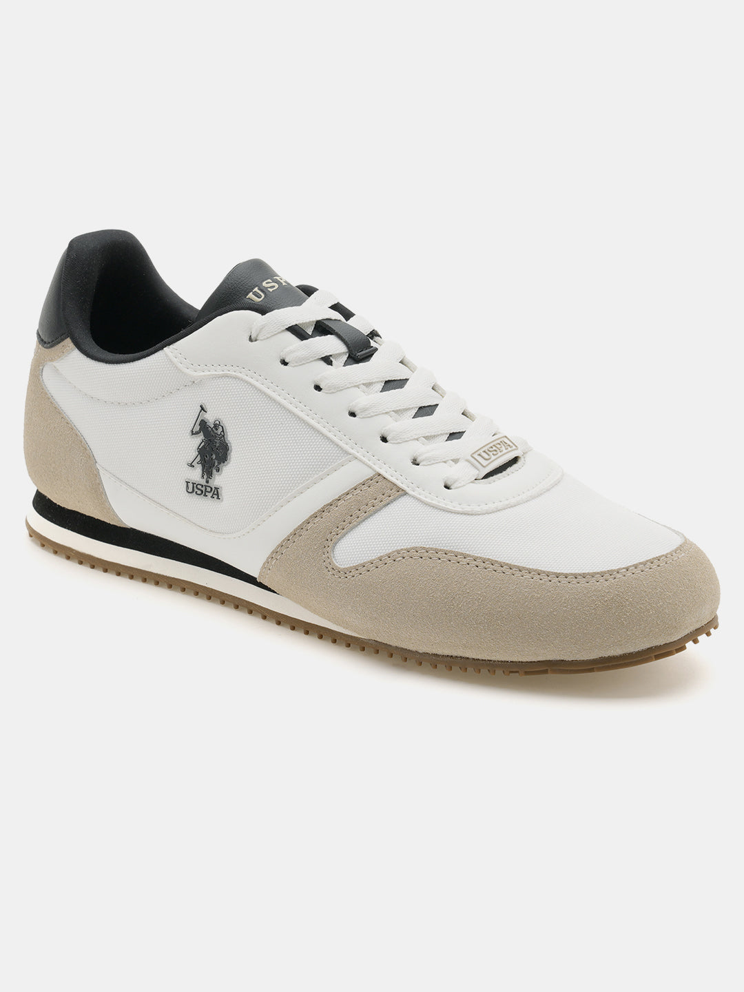 Clemt 4.0 Colourblocked Sneakers Beige - U.S. Polo Assn. India | Large