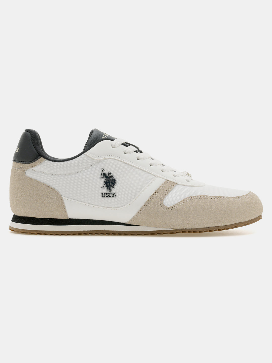 Clemt 4.0 Colourblocked Sneakers Beige - U.S. Polo Assn. India | Large