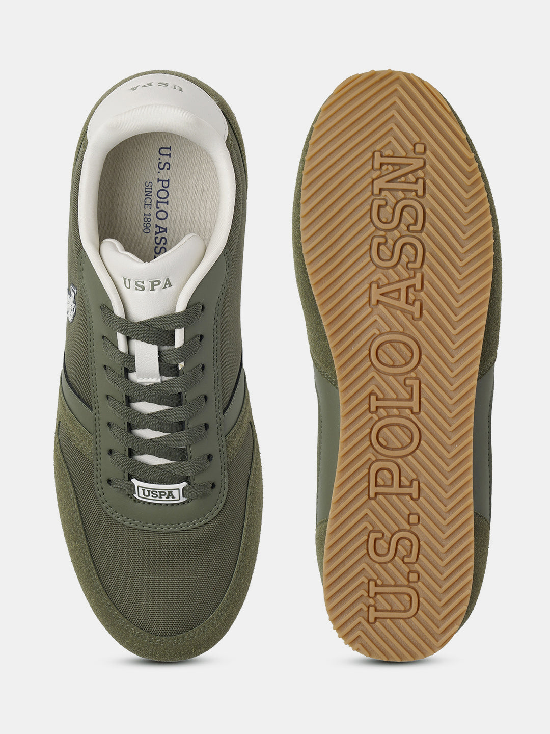 Clemt 4.0 Colourblocked Sneakers Olive - U.S. Polo Assn. India | Large