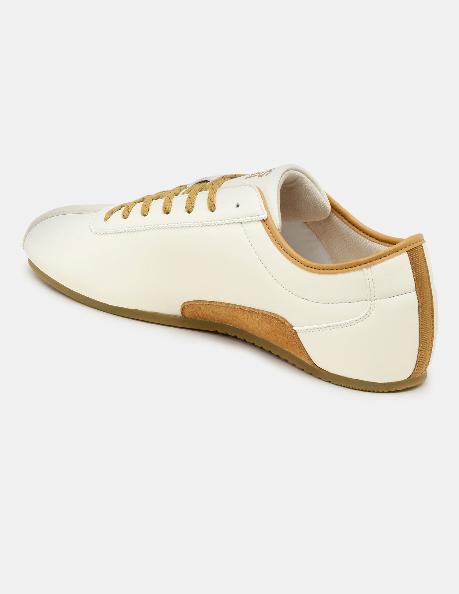 Men Contrast Lace Ups Rush Sneakers Beige - U.S. Polo Assn. India | Large