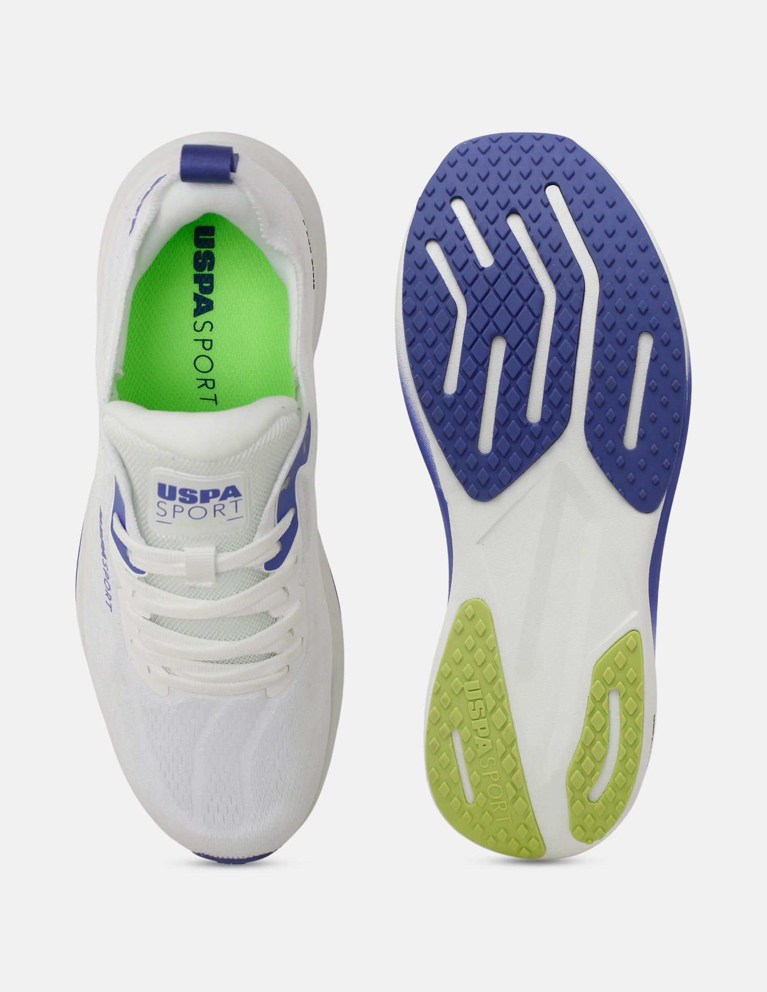 Field Pro 4 Lace-Ups Running Shoes Off White - U.S. Polo Assn. India | Large