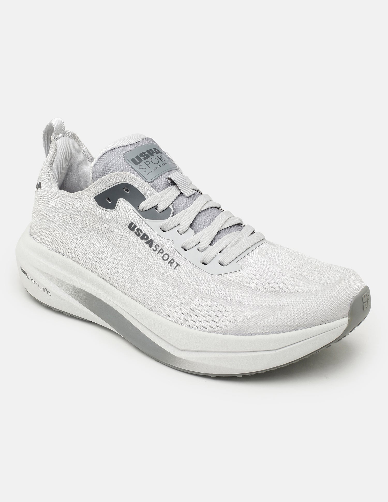 Round Toe Field Pro 4 Sneakers Grey - U.S. Polo Assn. India | Large