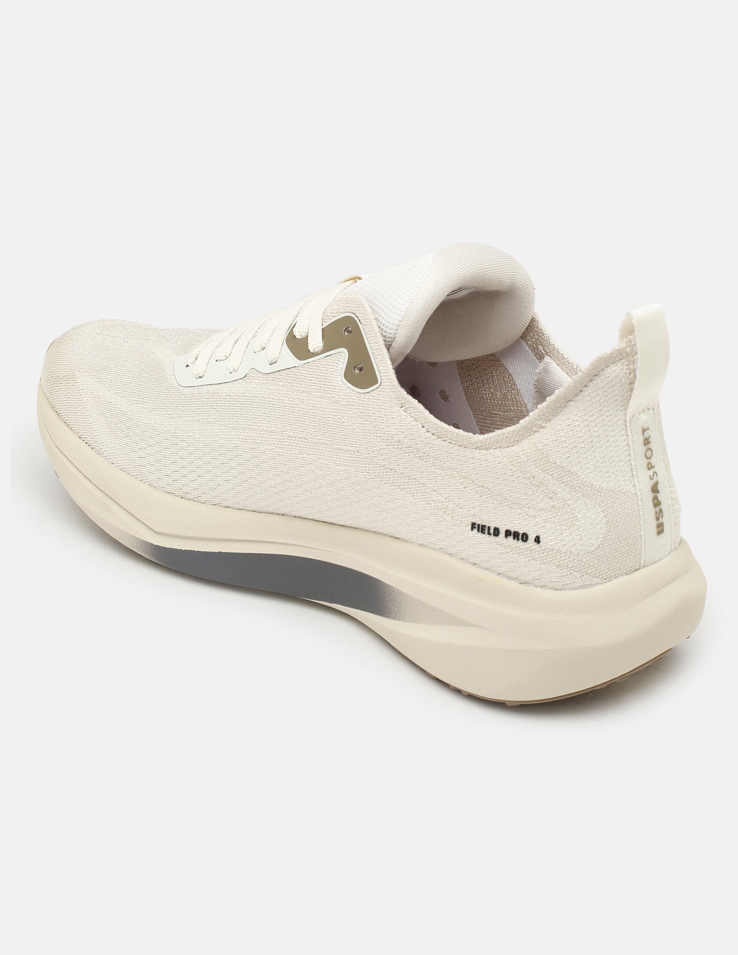 Round Toe Field Pro 4 Sneakers Beige - U.S. Polo Assn. India | Large