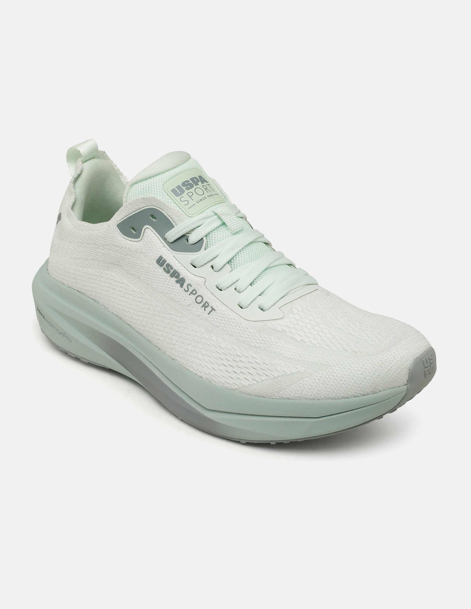 Field Pro 4 Lace-Ups Running Shoes Light Green - U.S. Polo Assn. India | Large