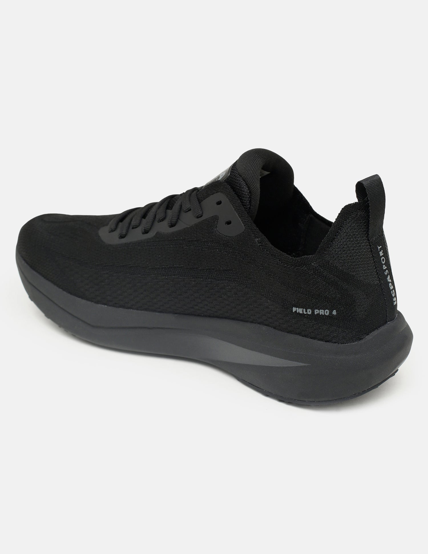 Round Toe Field Pro 4 Sneakers Black - U.S. Polo Assn. India | Large