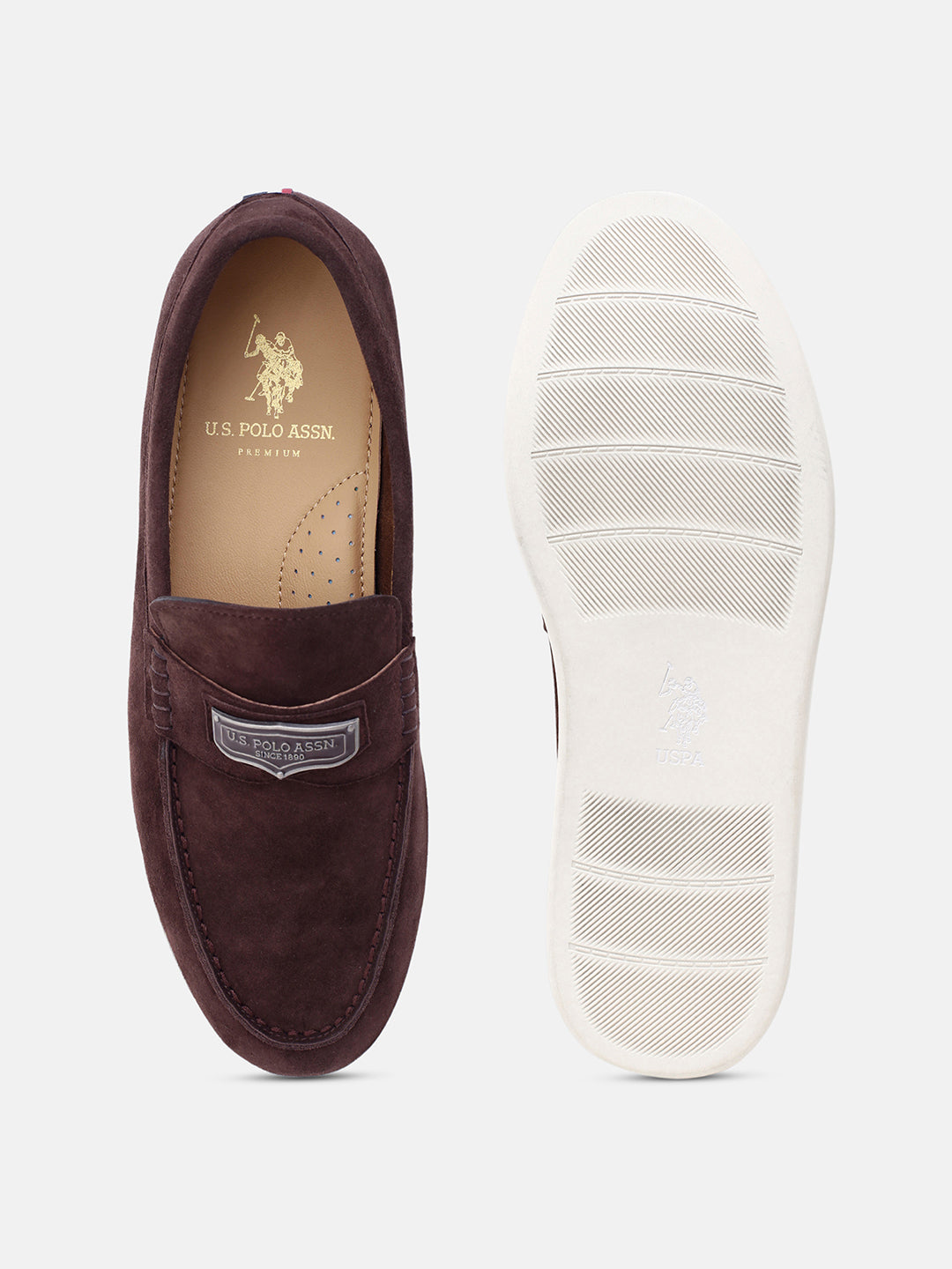 Alger Moc Toe Loafers Brown - U.S. Polo Assn. India | Large