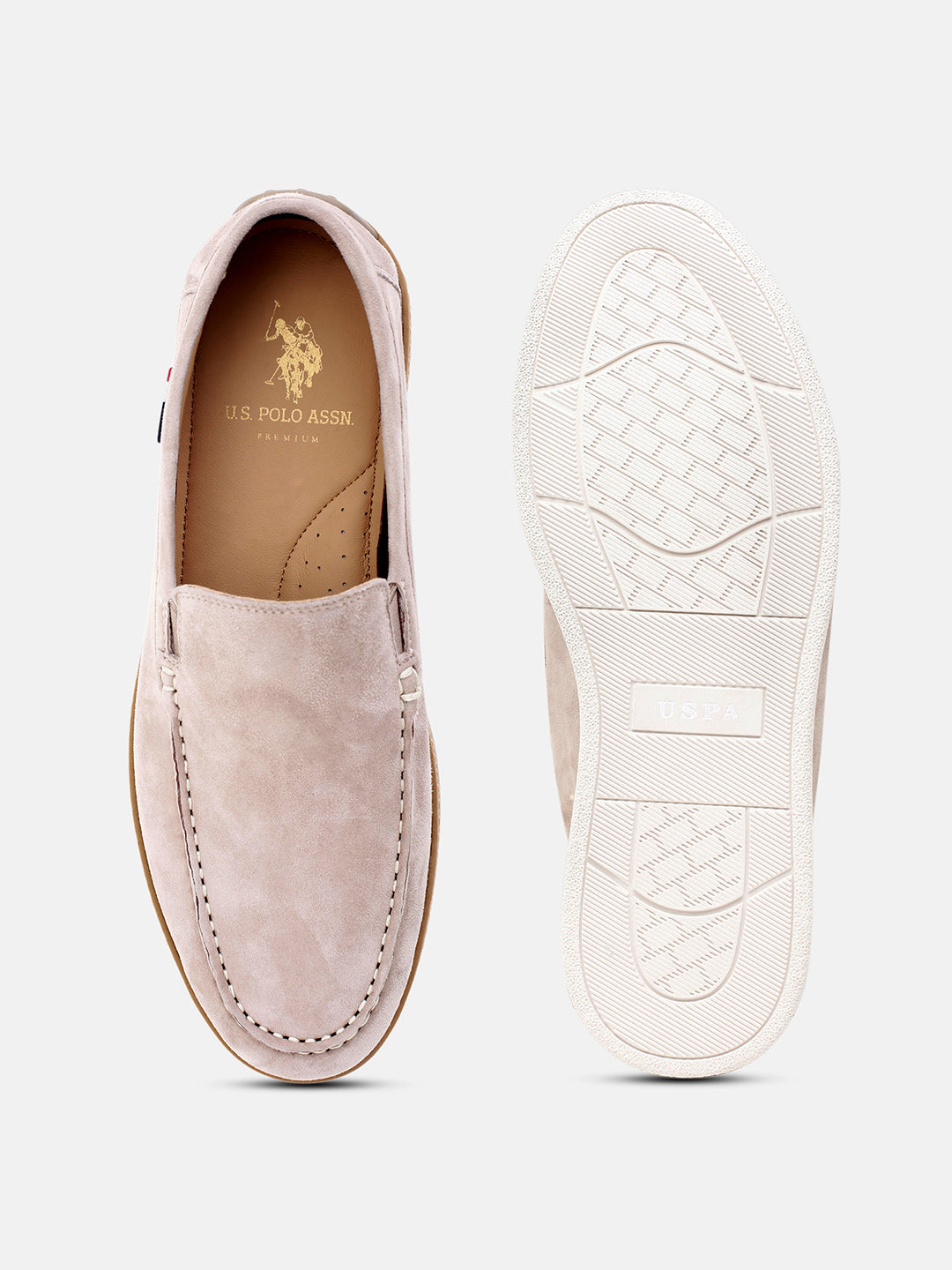 Crispin Smart Casual Loafers Beige - U.S. Polo Assn. India | Large