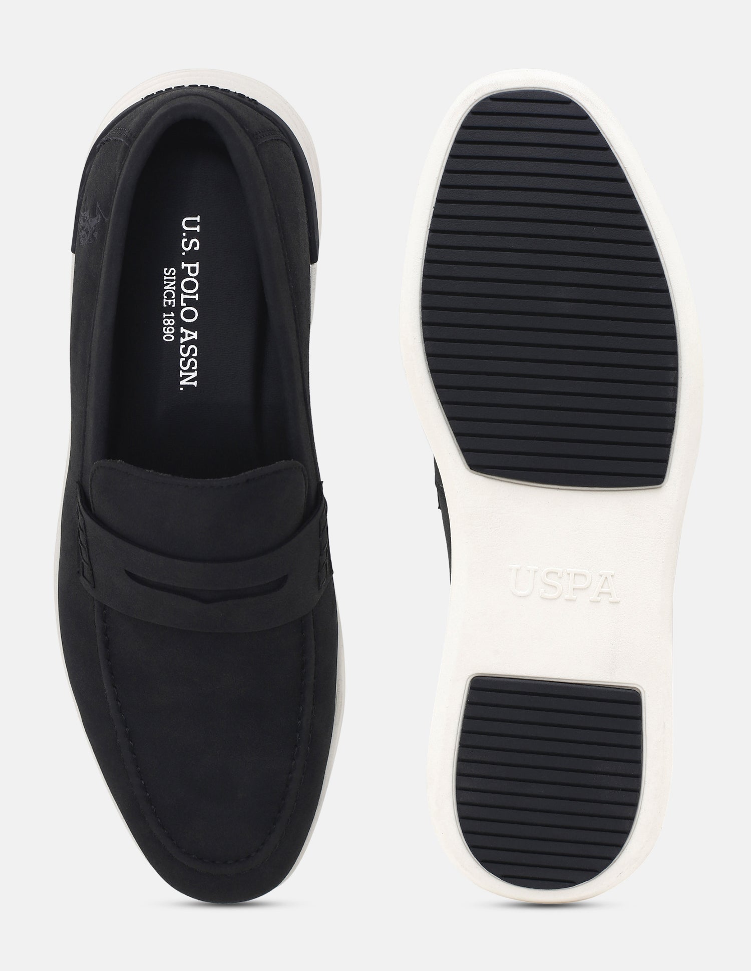 Slip-Ons Burge Loafers Black - U.S. Polo Assn. India | Large
