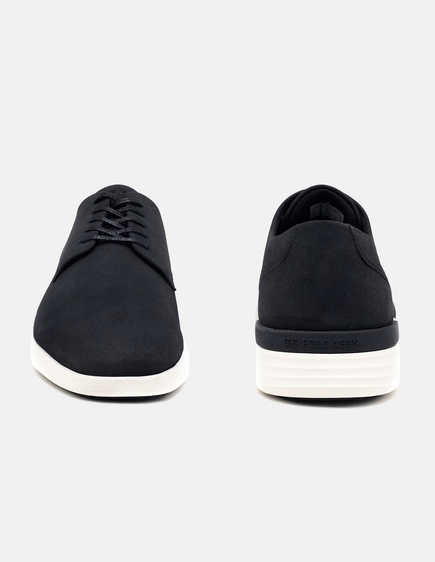 Jango Round Toe Smart Casual Shoes Black - U.S. Polo Assn. India | Large