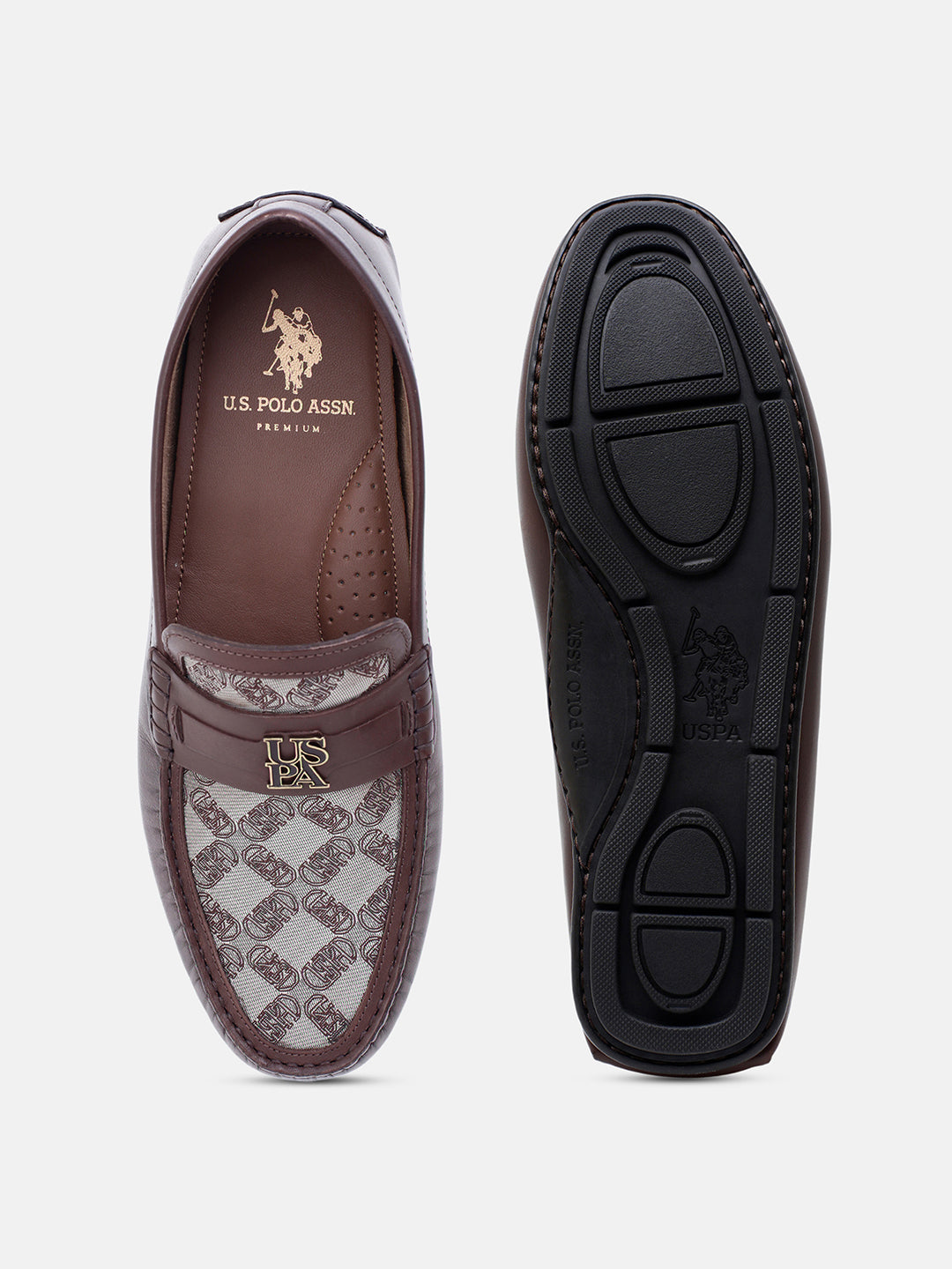 Fenwick Brand Printed Drivers Brown - U.S. Polo Assn. India | Large