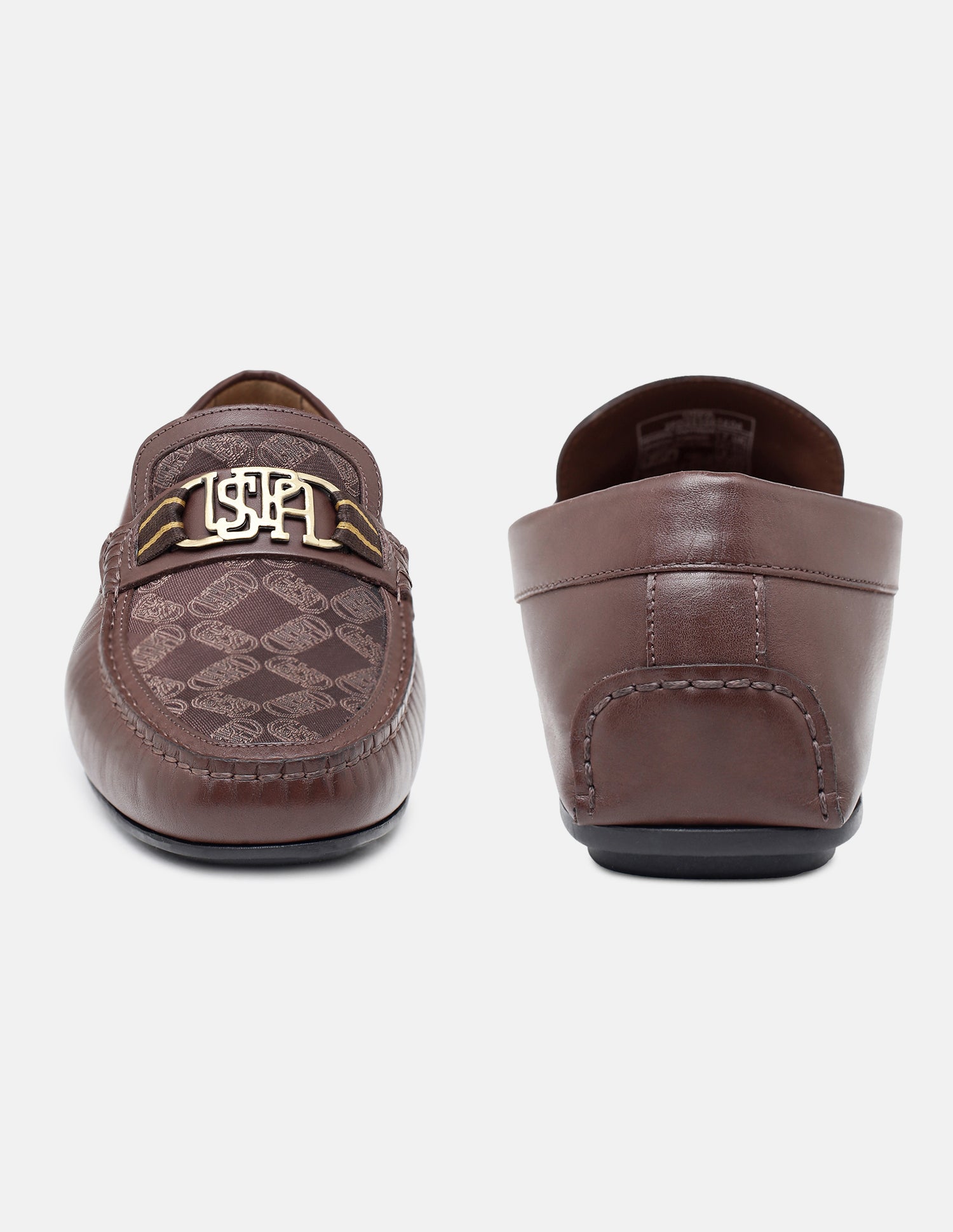 Brand Printed Godric Loafers Brown - U.S. Polo Assn. India | Large