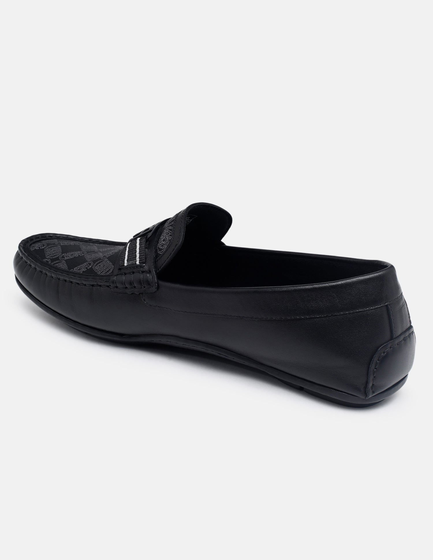 Brand Printed Godric Loafers Black - U.S. Polo Assn. India | Large