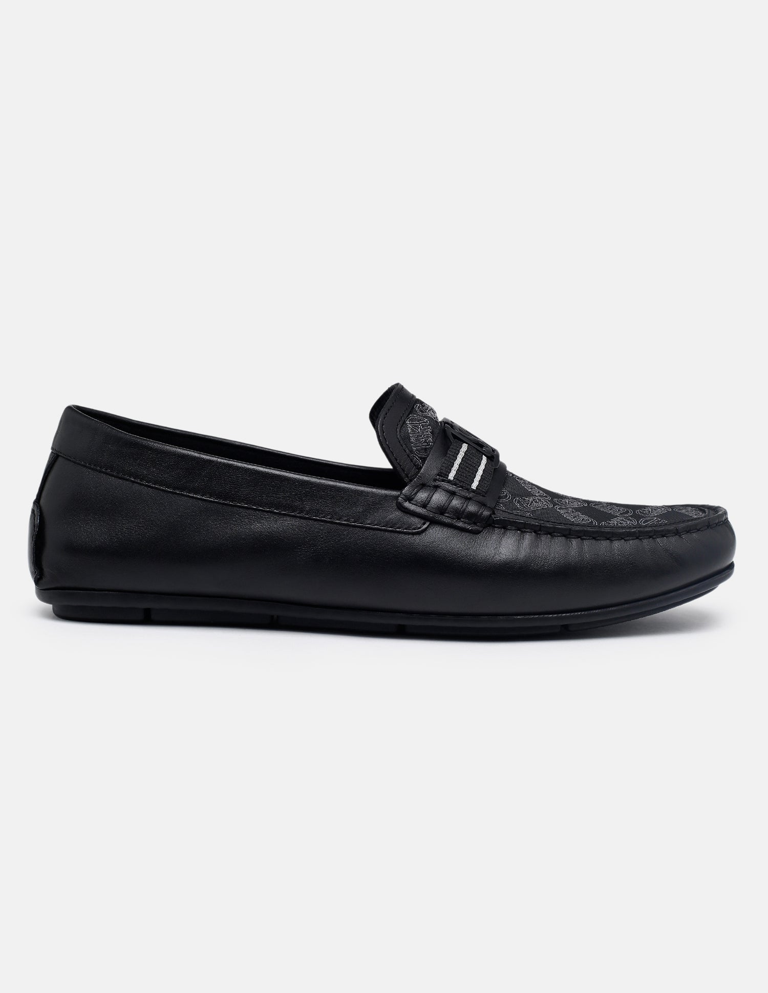 Brand Printed Godric Loafers Black - U.S. Polo Assn. India | Large