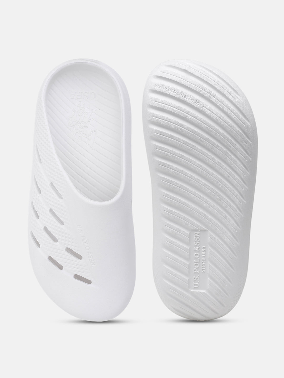 Kitz Comfort Insole Clogs White - U.S. Polo Assn. India | Large