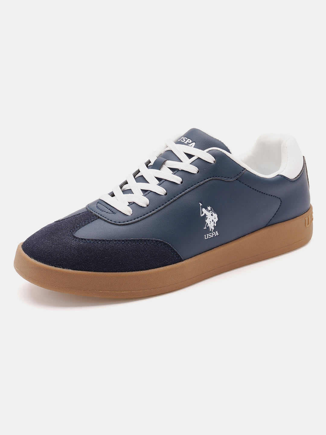 Men Coba 2.0 Colourblocked Round Toe Sneakers Navy - U.S. Polo Assn. India | Large