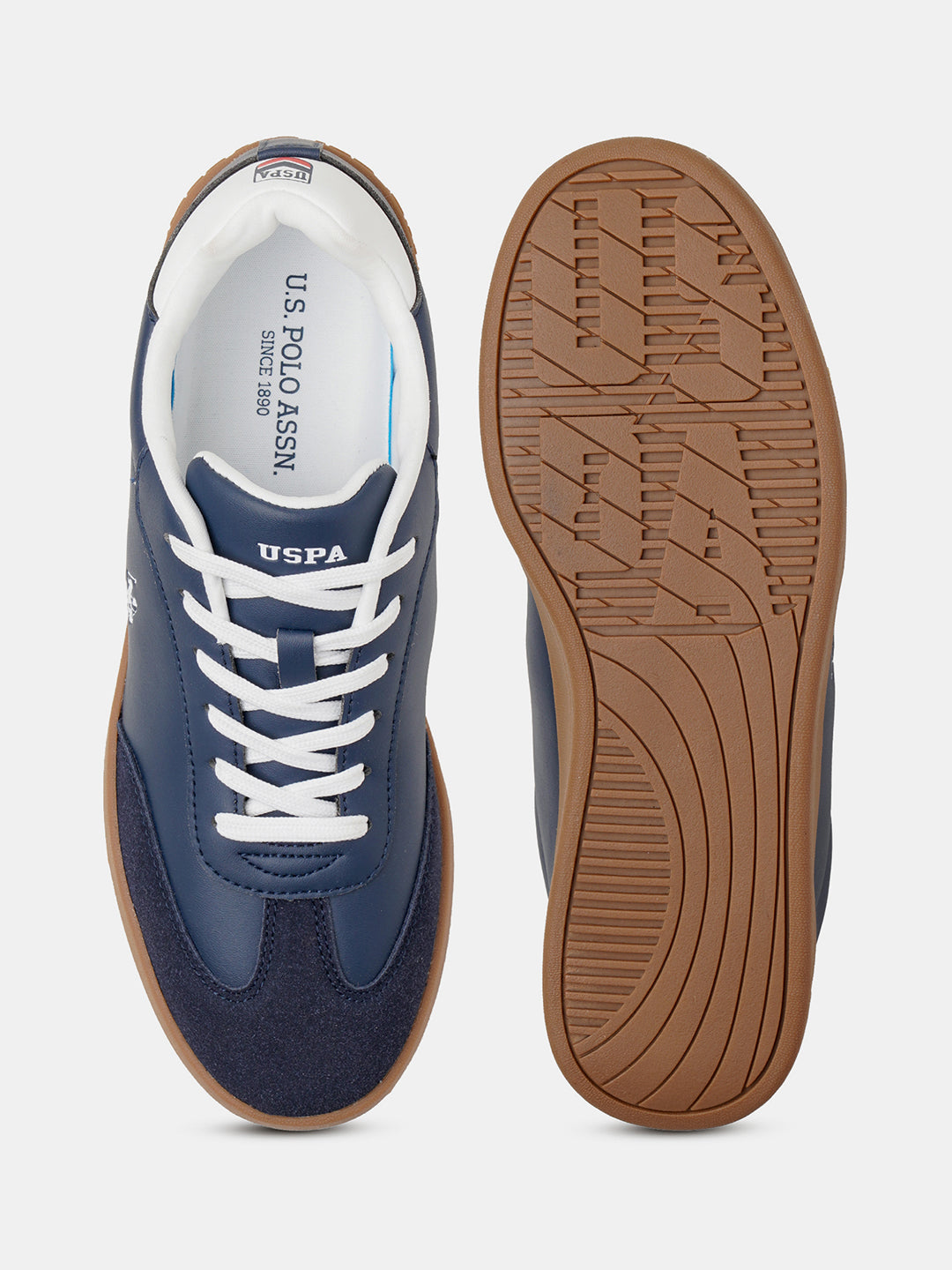 Men Coba 2.0 Colourblocked Round Toe Sneakers Navy - U.S. Polo Assn. India | Large