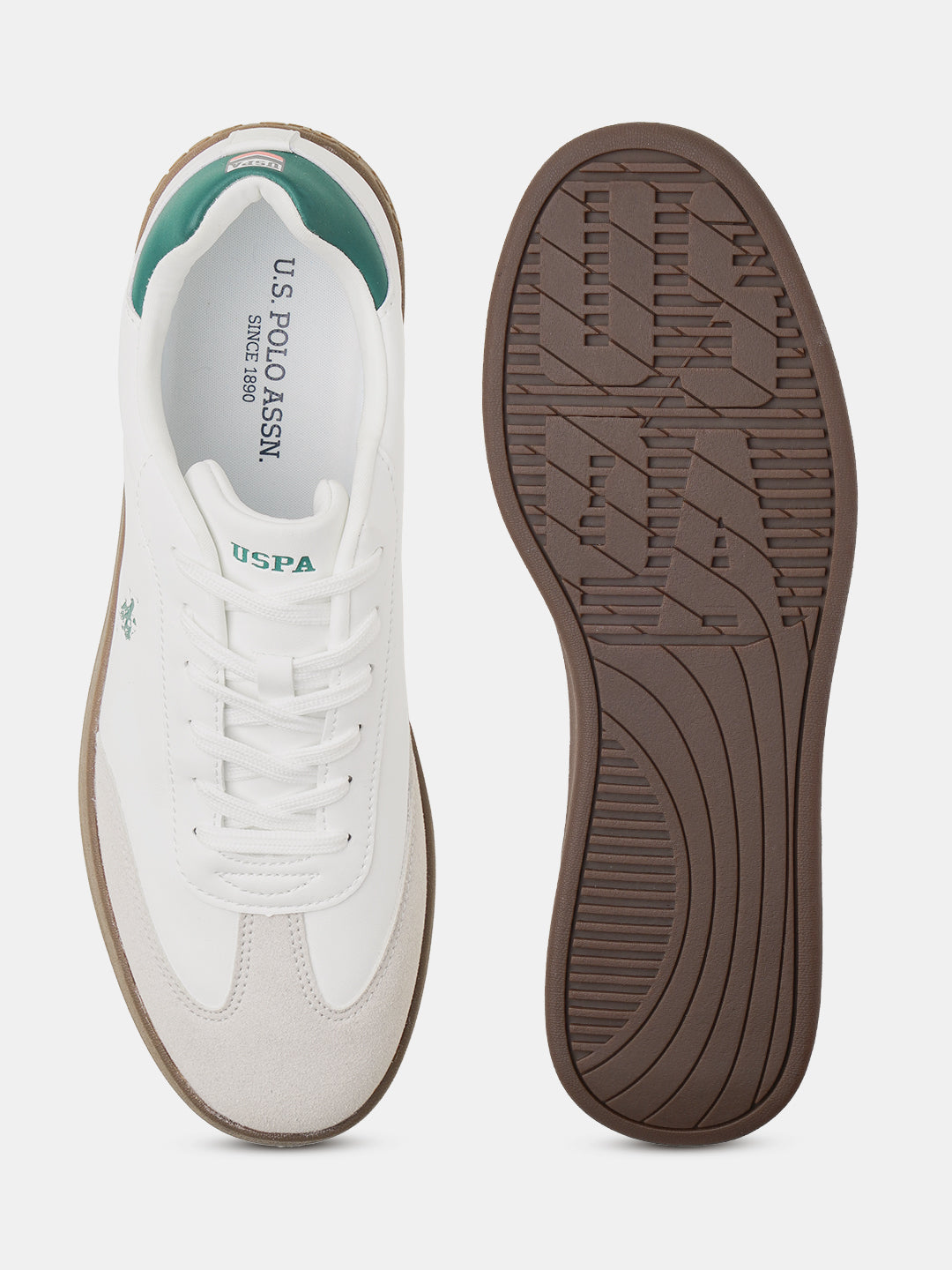 Men Coba 2.0 Colourblocked Round Toe Sneakers Off White - U.S. Polo Assn. India | Large