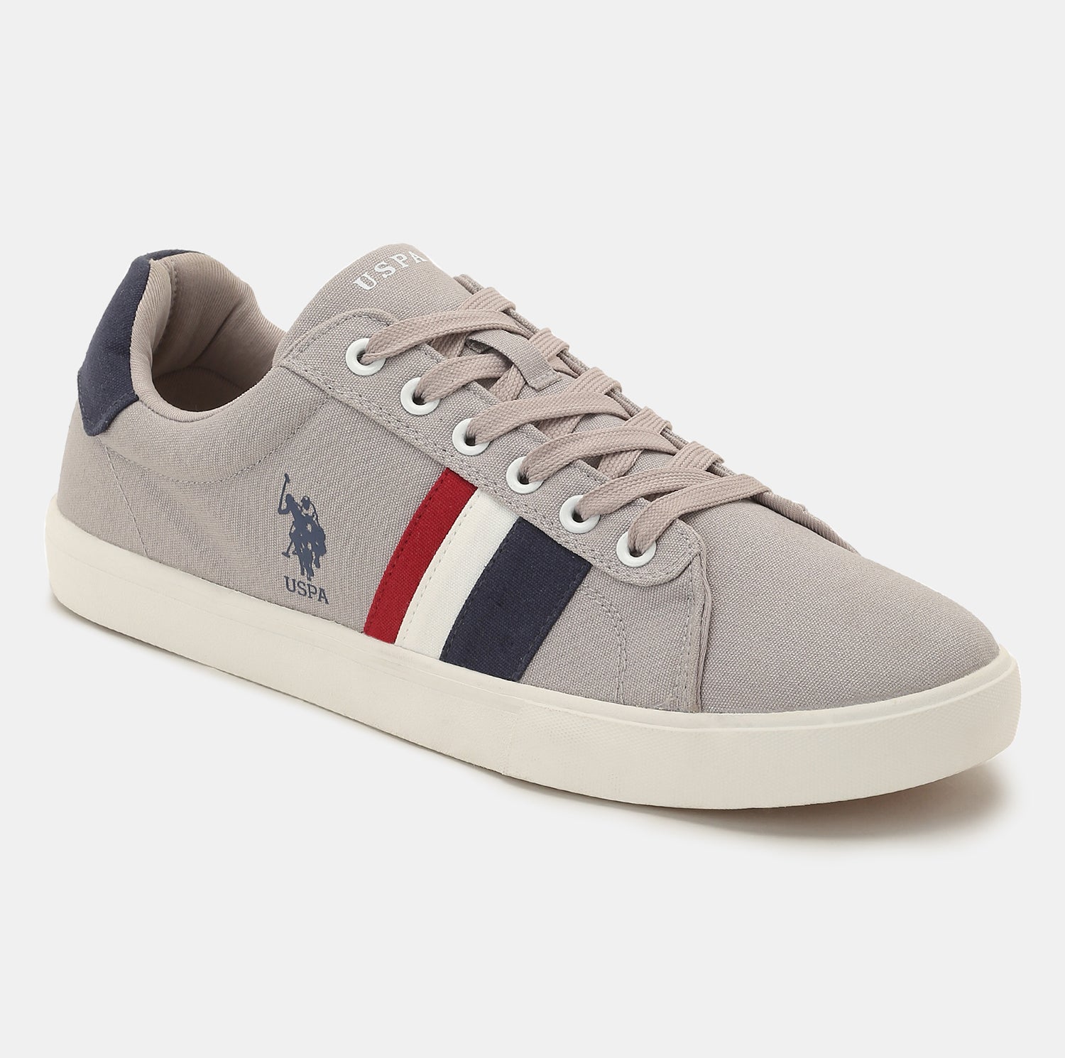 Men Striped Abor 2.0 Sneakers Grey - U.S. POLO ASSN. | Large