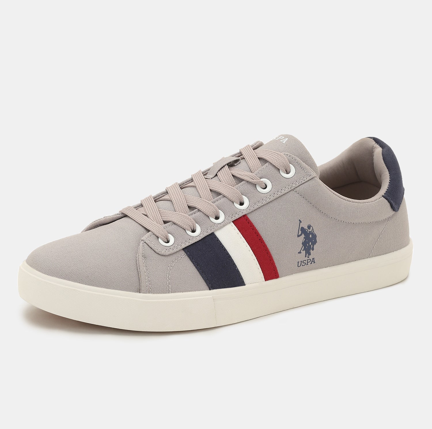 Men Striped Abor 2.0 Sneakers Grey - U.S. POLO ASSN. | Large