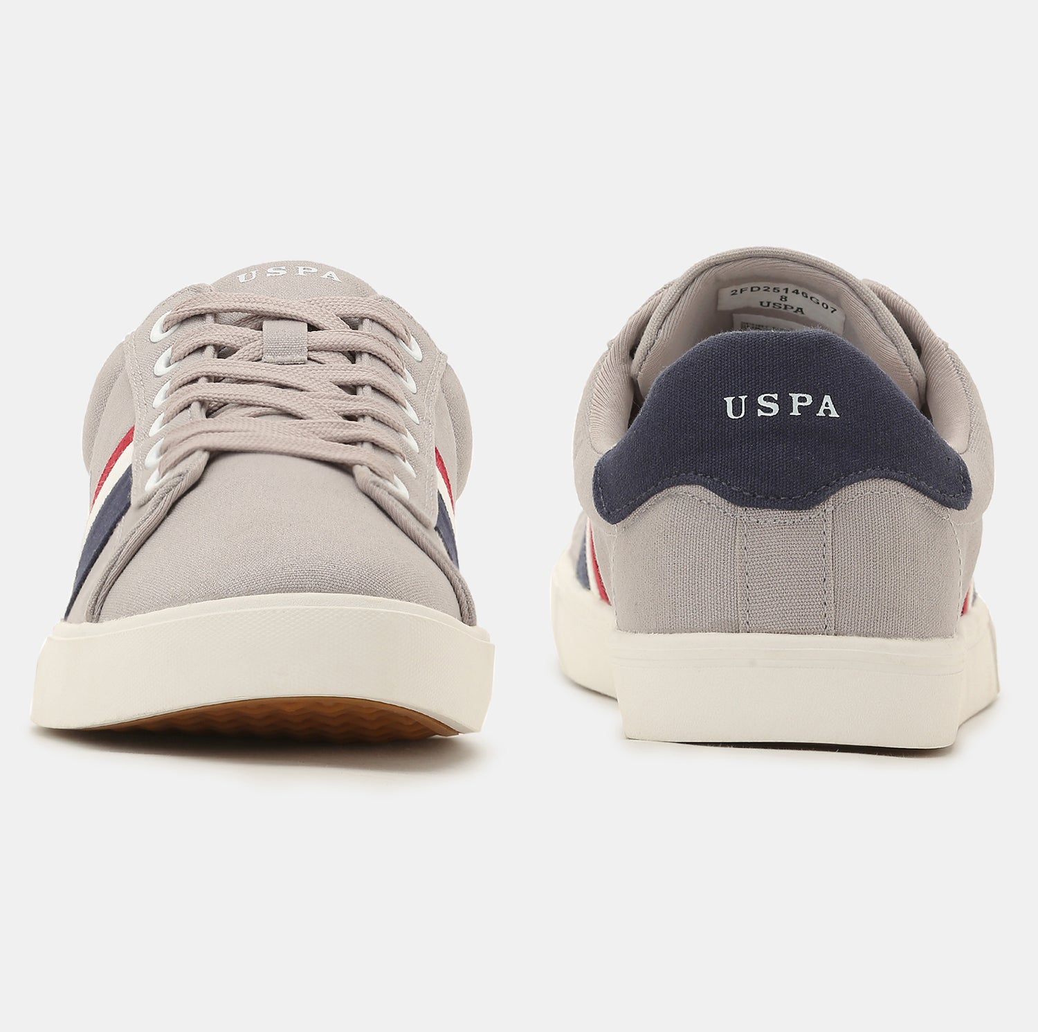 Men Striped Abor 2.0 Sneakers Grey - U.S. POLO ASSN. | Large