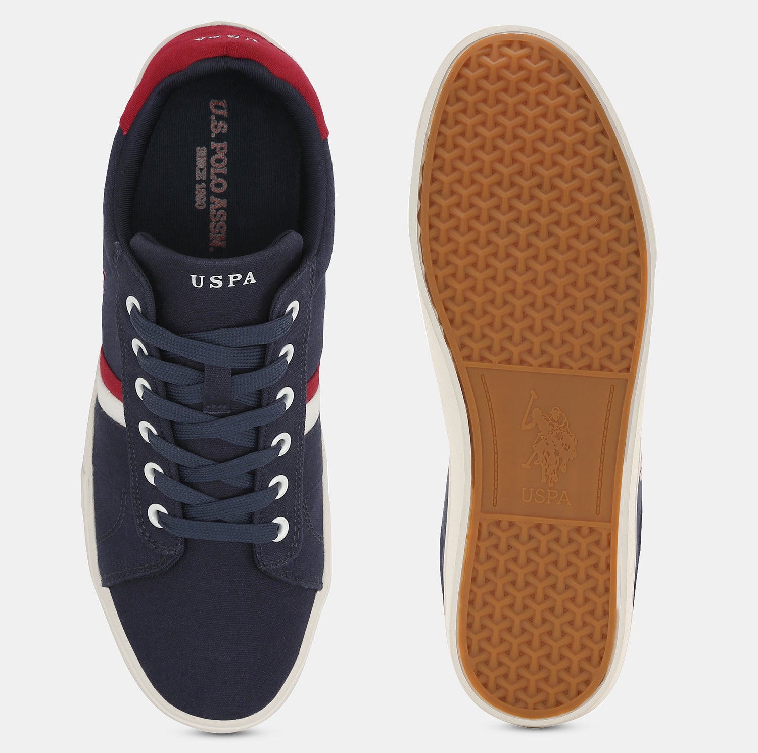 Men Solid Abor 2.0 Sneakers Navy - U.S. POLO ASSN. | Large