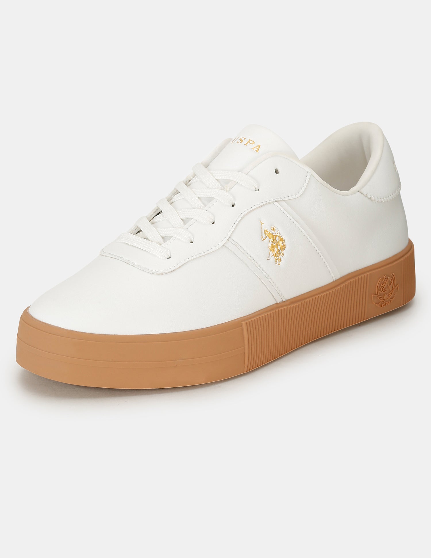Men Round Toe Mees 3.0 Sneakers Off White - U.S. Polo Assn. India | Large
