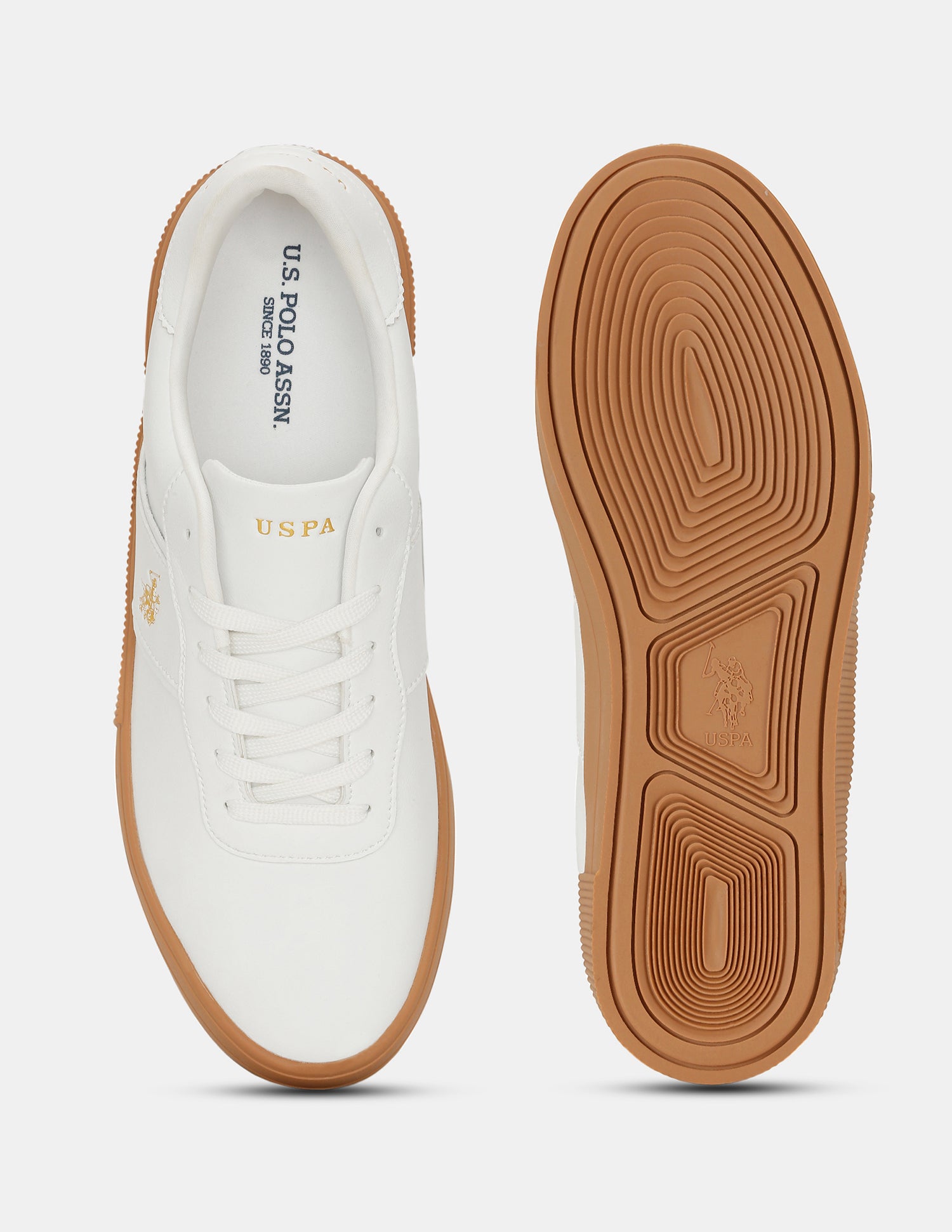 Men Round Toe Mees 3.0 Sneakers Off White - U.S. Polo Assn. India | Large